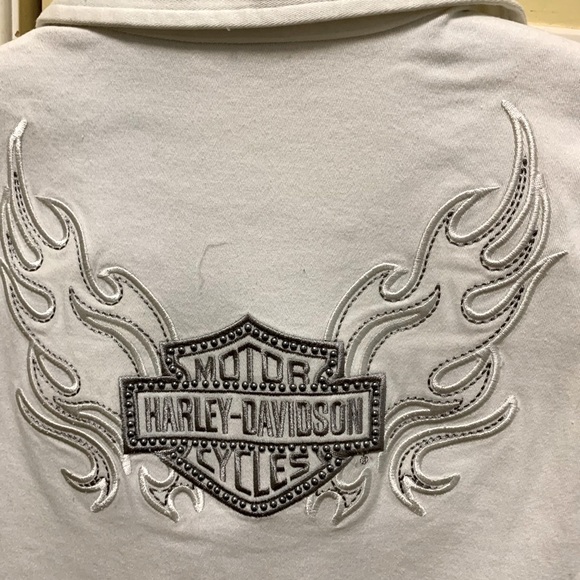 Women’s Harley Davison Denim Vest - Picture 2 of 6